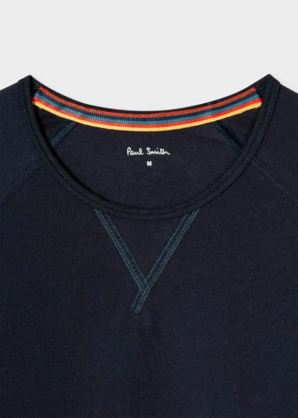 Paul Smith Loungewear Jersey Cotton LongSleeve Top Navy 8211 Mens