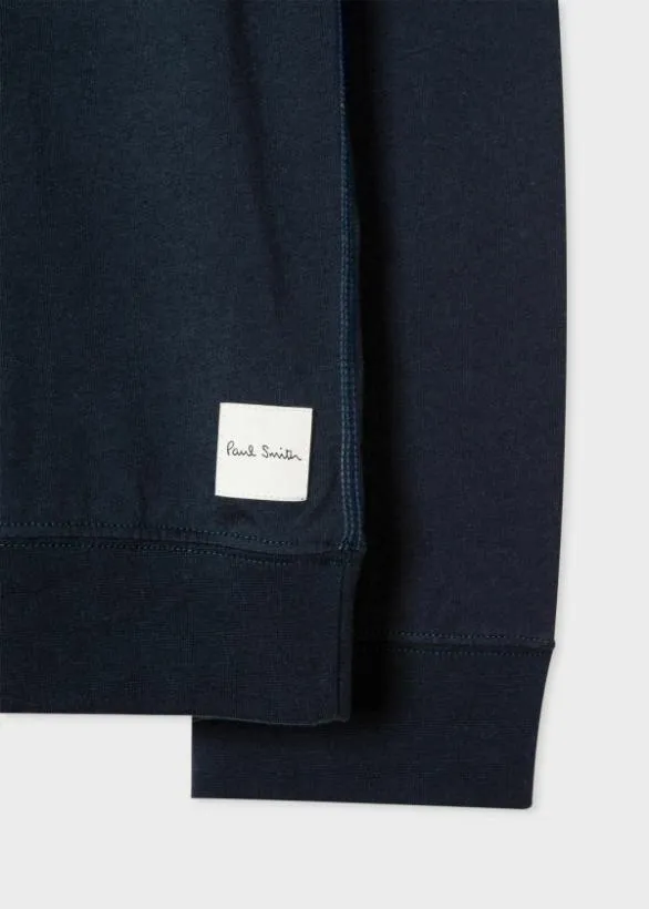 Paul Smith Loungewear Jersey Cotton LongSleeve Top Navy 8211 Mens
