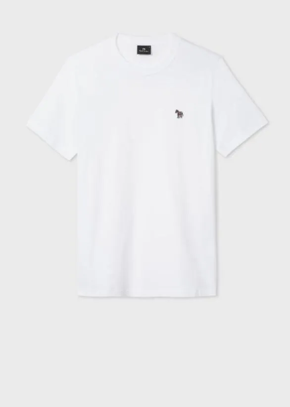 Paul Smith Loungewear Zebra Logo TShirt White 8211 Mens