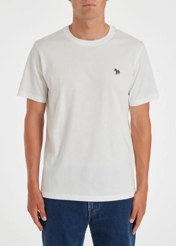 Paul Smith Loungewear Zebra Logo TShirt White 8211 Mens