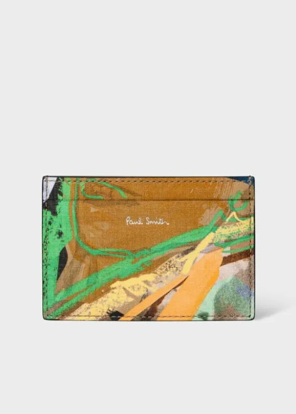 Paul Smith Monogrammed Gifts 039Life Drawing039 Print Card Holder Multicolour 8211 Mens