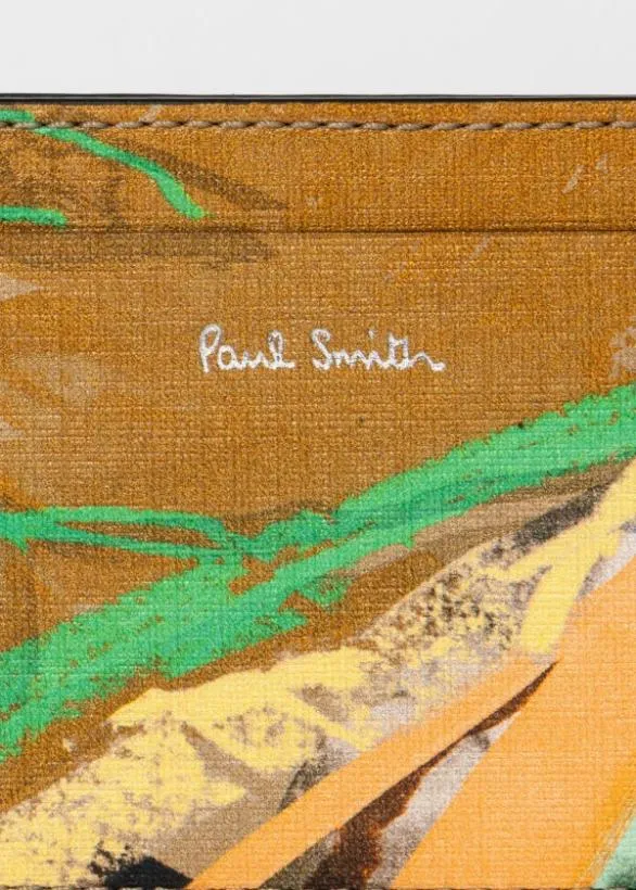 Paul Smith Monogrammed Gifts 039Life Drawing039 Print Card Holder Multicolour 8211 Mens