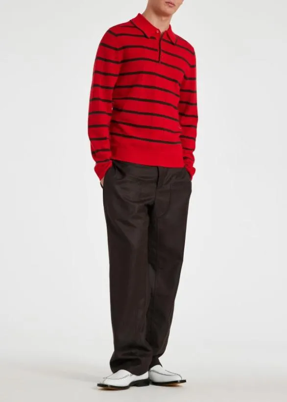 Paul Smith Pants Brown WoolTwill Trousers Brown 8211 Mens