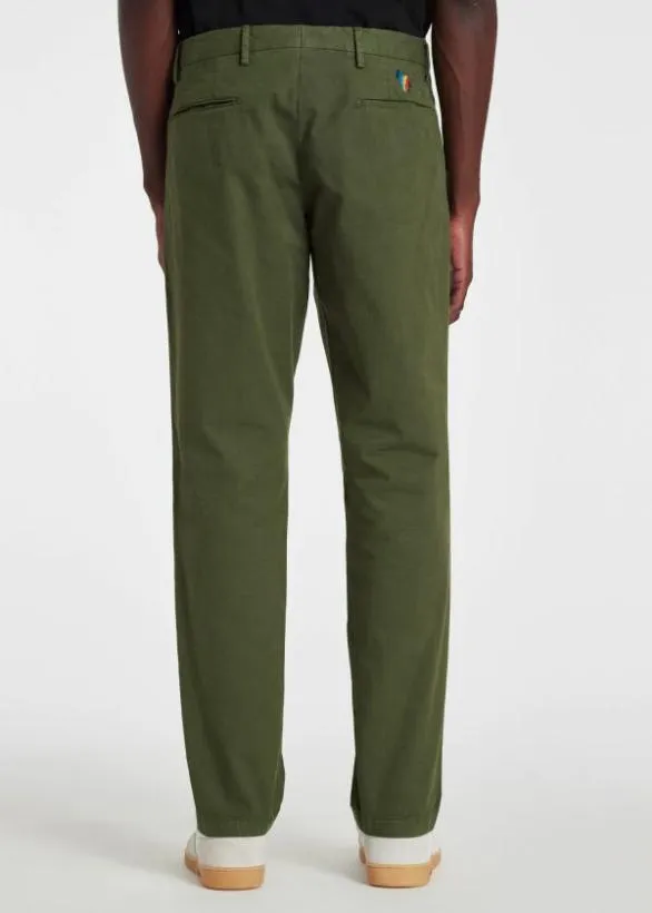 Paul Smith Pants MidFit 039Broad Stripe Zebra039 Chinos Khaki 8211 Mens