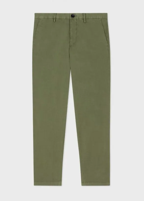 Paul Smith Pants MidFit 039Broad Stripe Zebra039 Chinos Khaki 8211 Mens