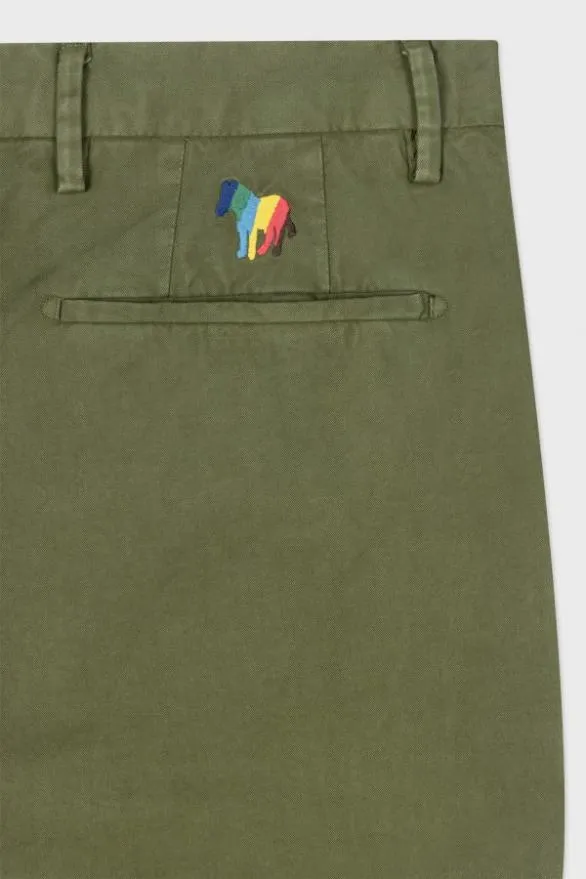 Paul Smith Pants MidFit 039Broad Stripe Zebra039 Chinos Khaki 8211 Mens
