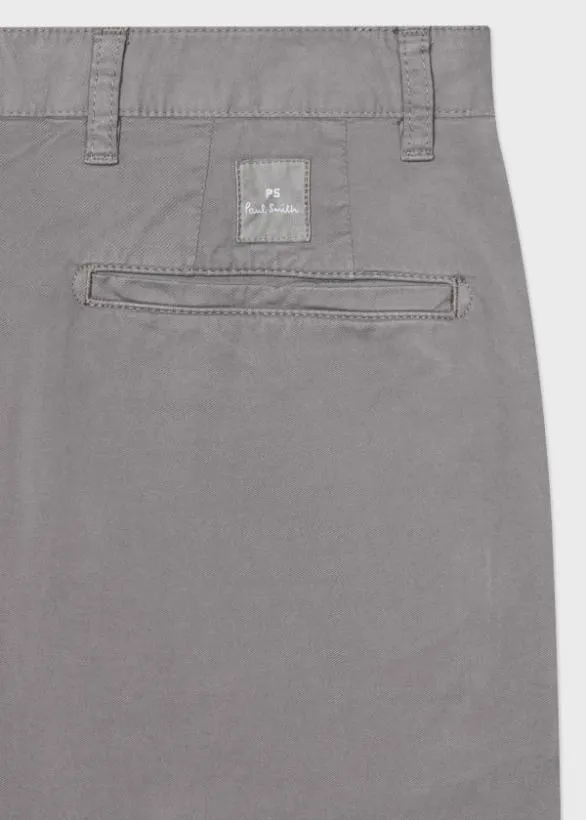 Paul Smith Pants MidFit Cotton Chinos Light Grey 8211 Mens