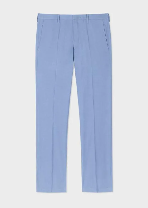 Paul Smith Pants SlimFit Cotton Chinos Sky Blue 8211 Mens