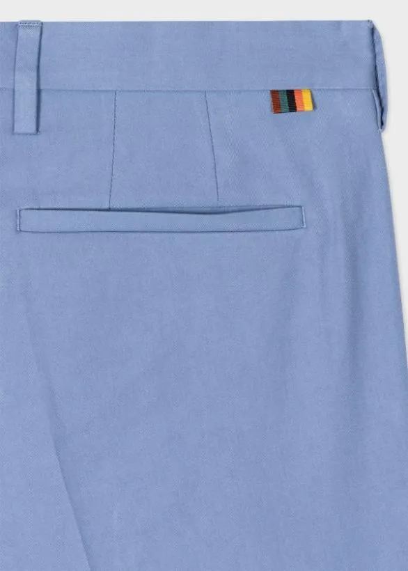 Paul Smith Pants SlimFit Cotton Chinos Sky Blue 8211 Mens
