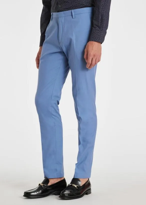 Paul Smith Pants SlimFit Cotton Chinos Sky Blue 8211 Mens