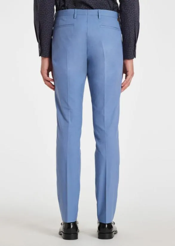 Paul Smith Pants SlimFit Cotton Chinos Sky Blue 8211 Mens
