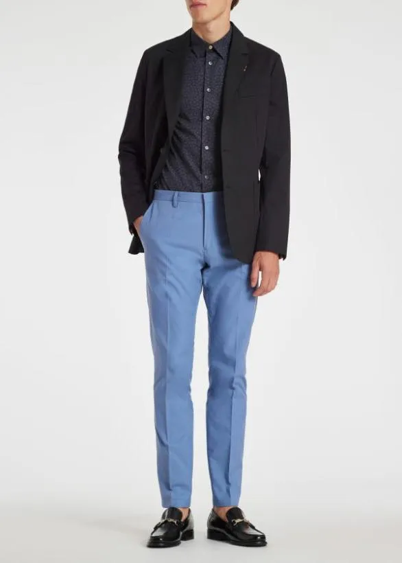 Paul Smith Pants SlimFit Cotton Chinos Sky Blue 8211 Mens