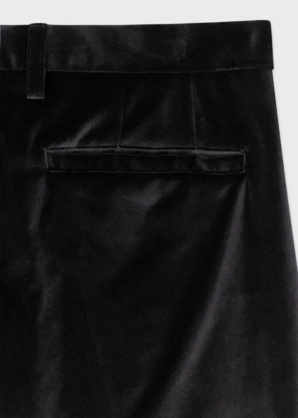 Paul Smith Pants SlimFit Velvet Pants Black 8211 Mens