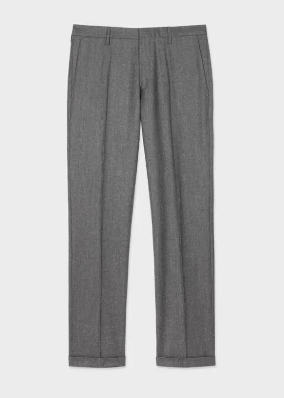 Paul Smith Pants SlimFit WoolCashmere Pants Grey 8211 Mens