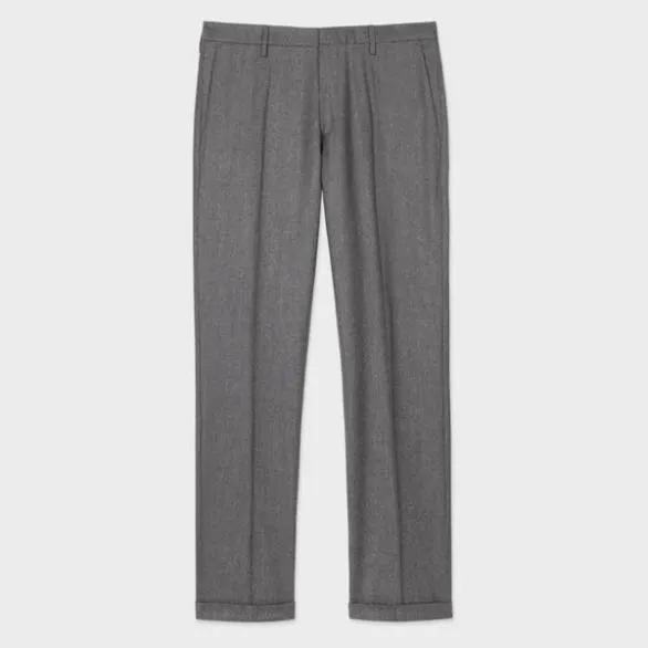 Paul Smith Pants SlimFit WoolCashmere Pants Grey 8211 Mens