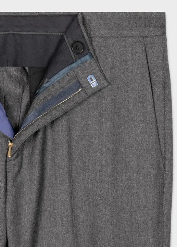 Paul Smith Pants SlimFit WoolCashmere Pants Grey 8211 Mens