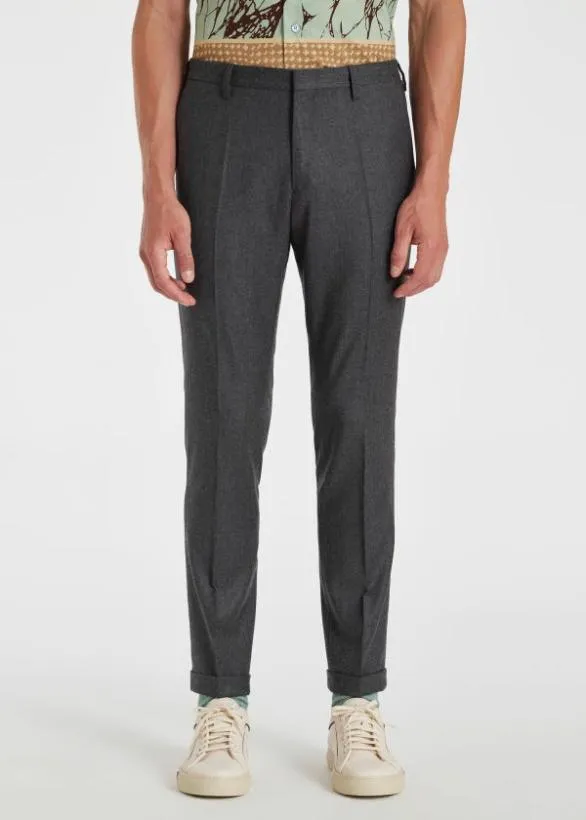 Paul Smith Pants SlimFit WoolCashmere Pants Grey 8211 Mens