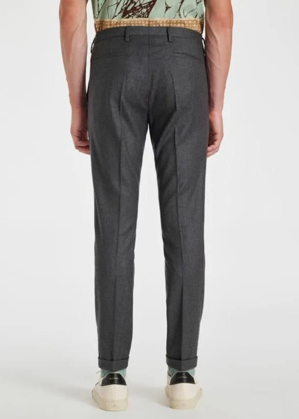 Paul Smith Pants SlimFit WoolCashmere Pants Grey 8211 Mens