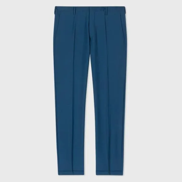 Paul Smith Pants SlimFit WoolMohair Trousers Blue 8211 Mens