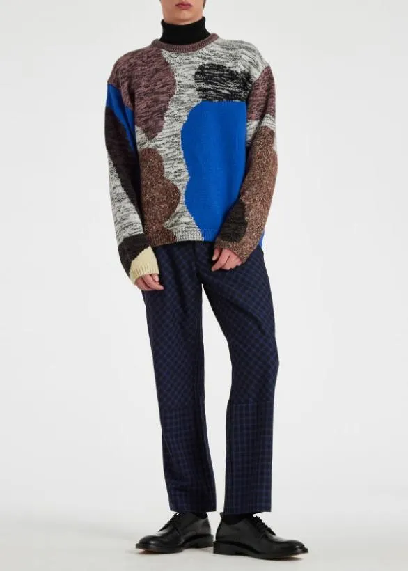Paul Smith Pants Wool Carpenter Pants Blue 8211 Mens