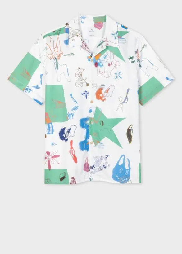 Paul Smith Shirts 039Magnificent Obsessions039 Shirt White 8211 Mens