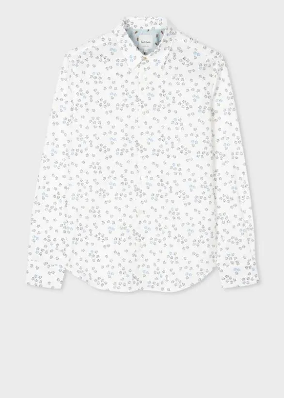 Paul Smith Shirts 039Mini Shirt039 LongSleeve Shirt White 8211 Mens