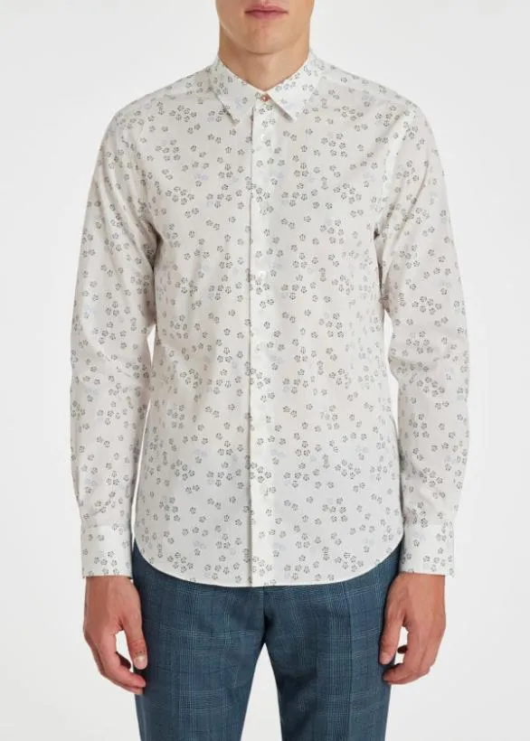 Paul Smith Shirts 039Mini Shirt039 LongSleeve Shirt White 8211 Mens