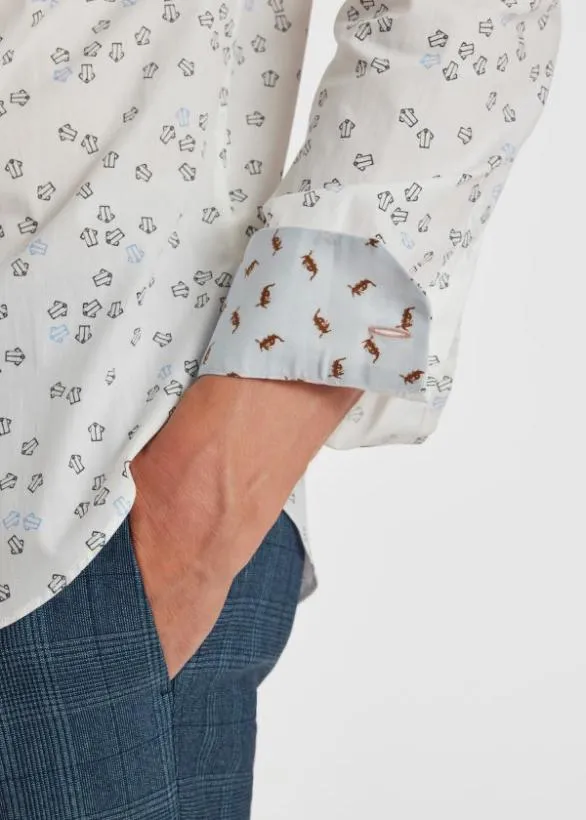 Paul Smith Shirts 039Mini Shirt039 LongSleeve Shirt White 8211 Mens
