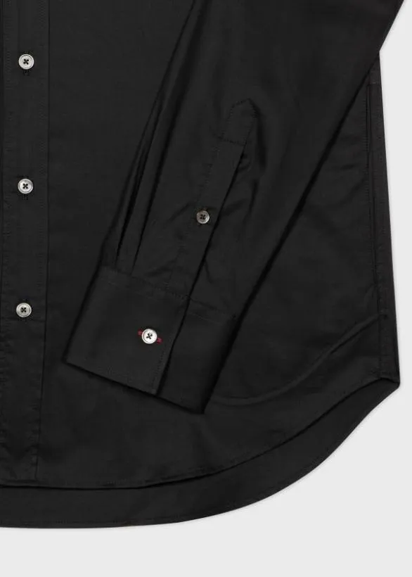 Paul Smith Shirts Black CottonBlend Shirt Black 8211 Mens