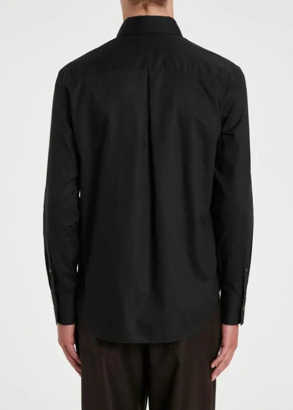 Paul Smith Shirts Black CottonBlend Shirt Black 8211 Mens
