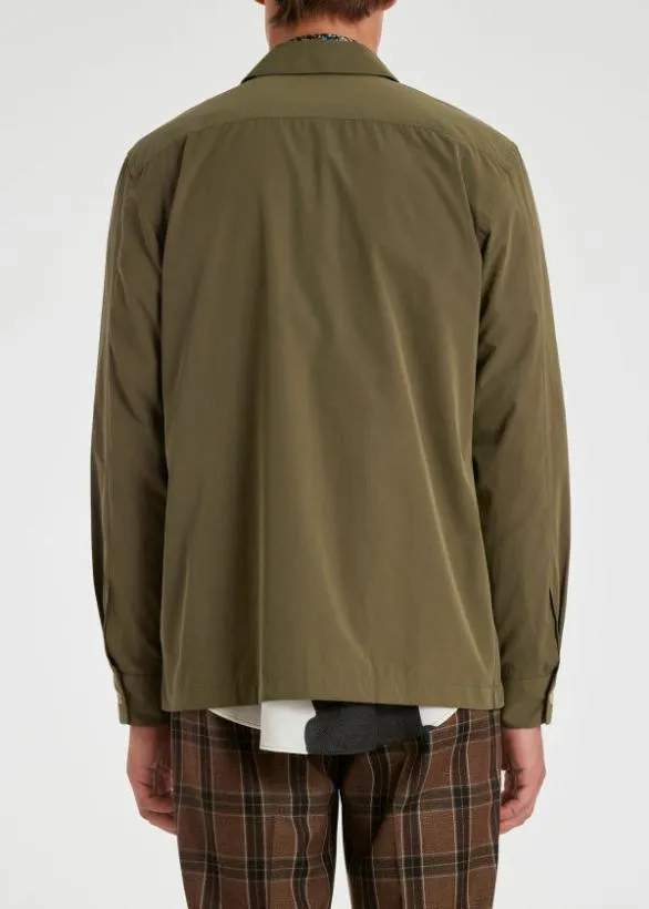 Paul Smith Shirts CottonBlend Shirt Jacket Khaki 8211 Mens