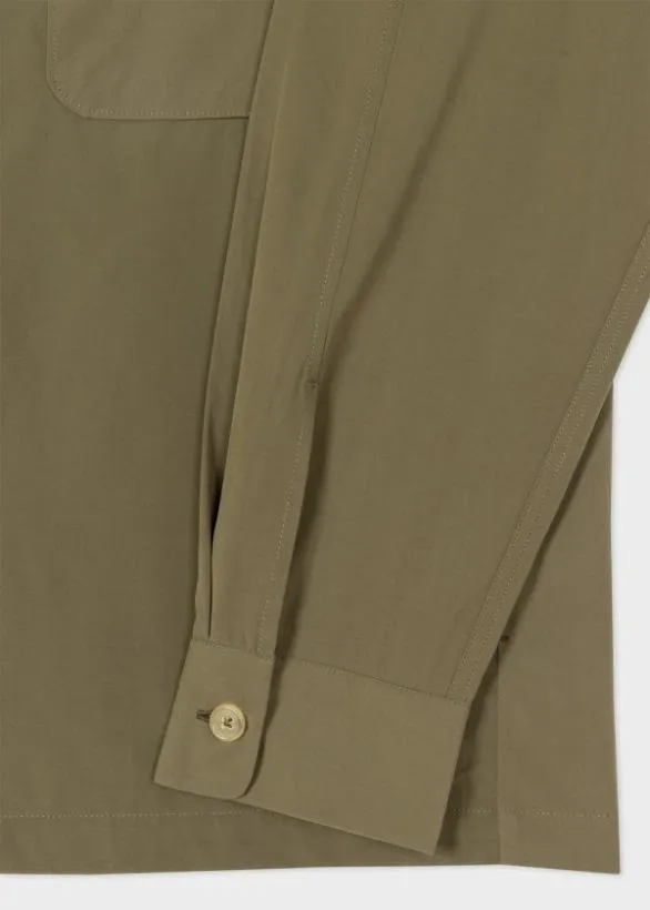 Paul Smith Shirts CottonBlend Shirt Jacket Khaki 8211 Mens