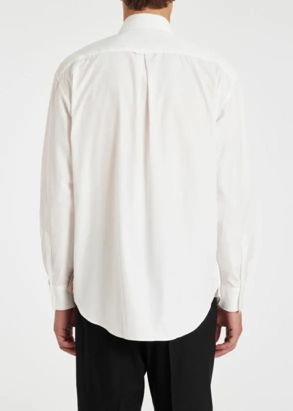 Paul Smith Shirts EndonEnd Cotton Shirt White 8211 Mens