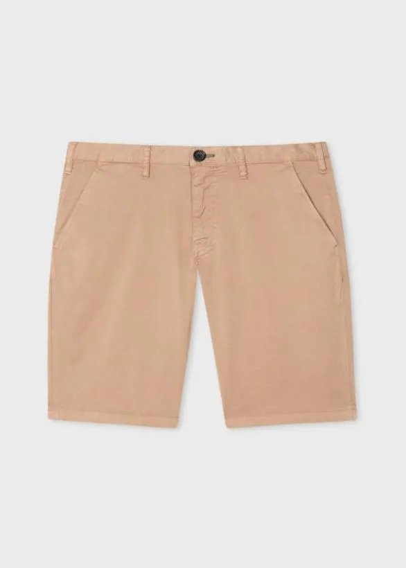 Paul Smith Shorts StretchCotton Twill Shorts Tan 8211 Mens