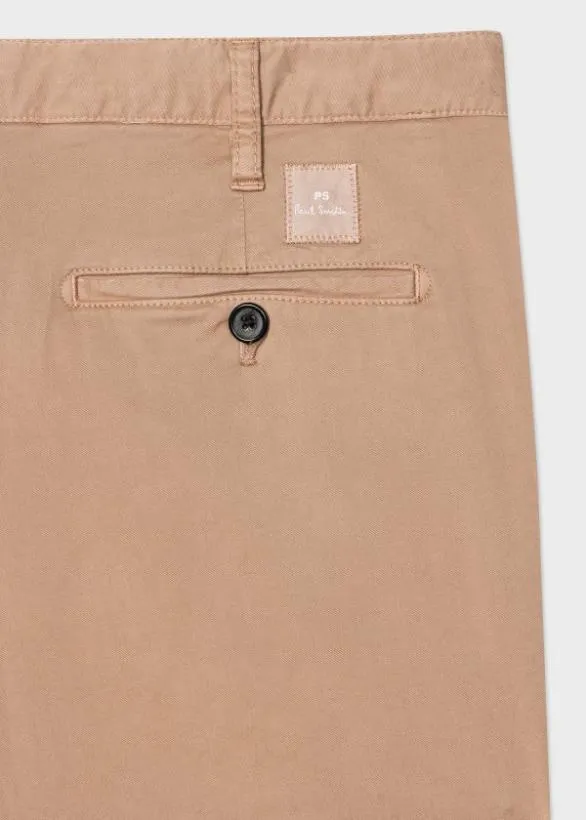 Paul Smith Shorts StretchCotton Twill Shorts Tan 8211 Mens