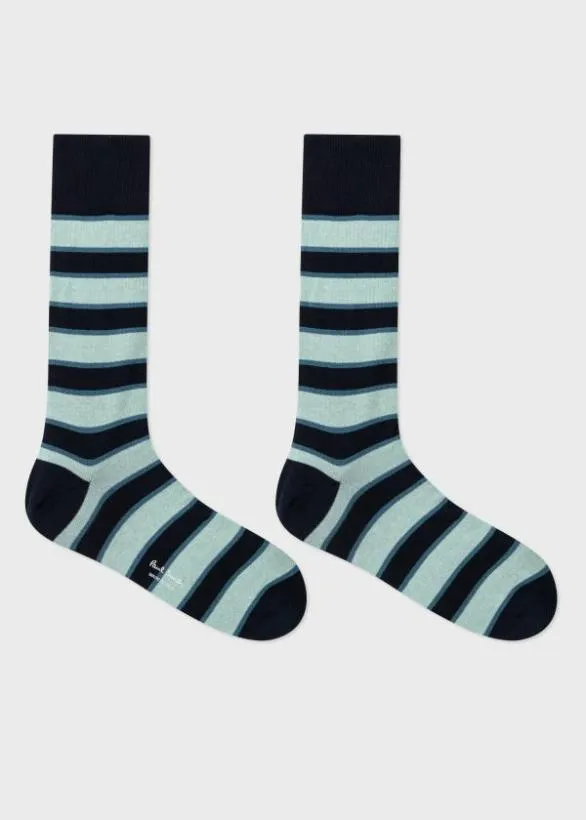 Paul Smith Socks Floral Mixed Three Pack Socks Green 8211 Mens