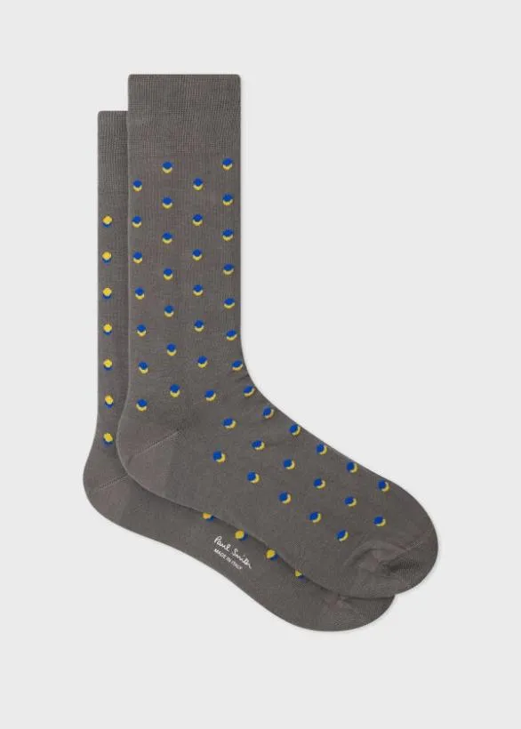 Paul Smith Socks Mixed Polka Dot Socks Grey 8211 Mens