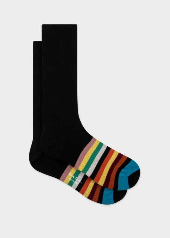 Paul Smith Socks Signature Stripe Socks Black 8211 Mens