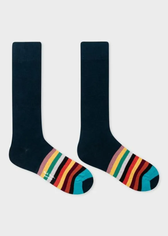 Paul Smith Socks Stripe Tipping Socks Three Pack Multicolour 8211 Mens