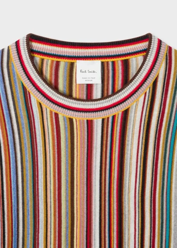 Paul Smith Sweaters 039Signature Stripe039 Sweater Multicolour 8211 Mens