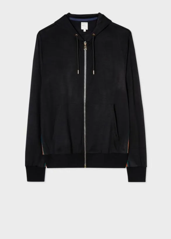 Paul Smith Sweaters 039Signature Stripe039 Wool Hoodie Navy 8211 Mens