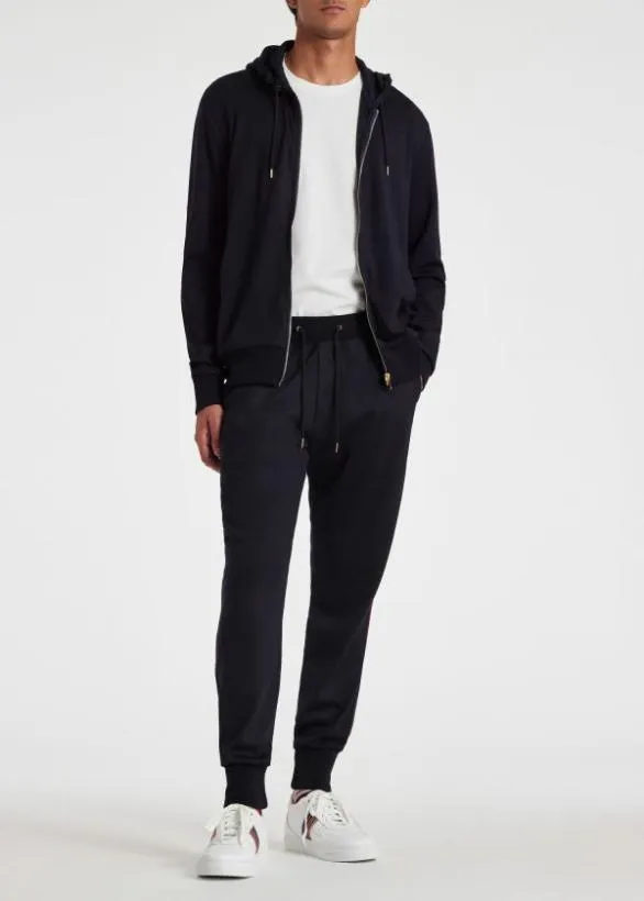 Paul Smith Sweaters 039Signature Stripe039 Wool Hoodie Navy 8211 Mens
