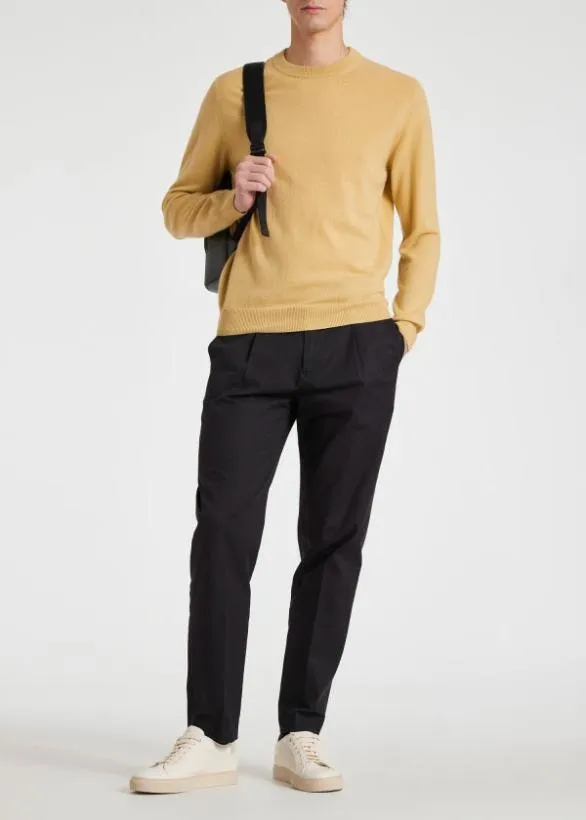Paul Smith Sweaters Cashmere Crew Neck Sweater Yellow 8211 Mens