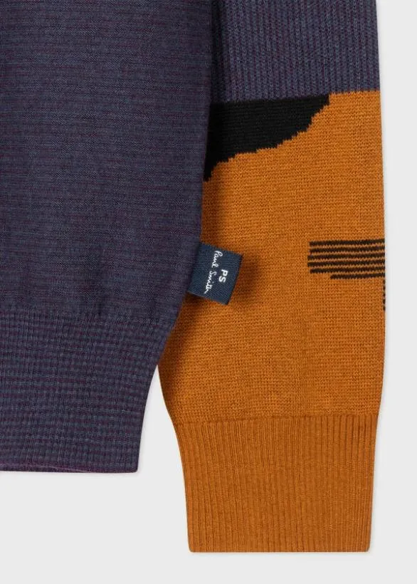 Paul Smith Sweaters CottonMerino Blend 039Plains039 Sweater Multicolour 8211 Mens