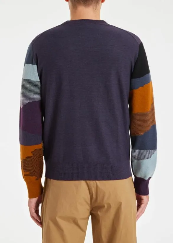 Paul Smith Sweaters CottonMerino Blend 039Plains039 Sweater Multicolour 8211 Mens