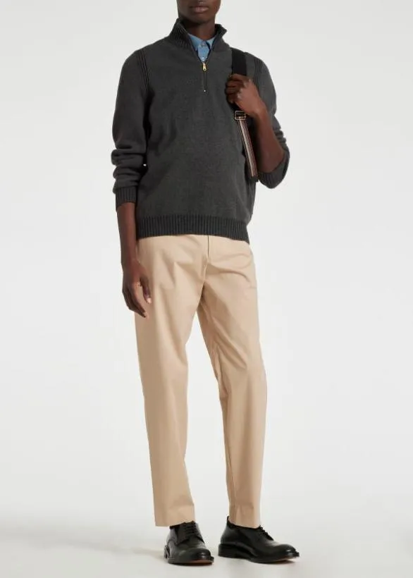 Paul Smith Sweaters Lambswool Half Zip Sweater Dark Green 8211 Mens