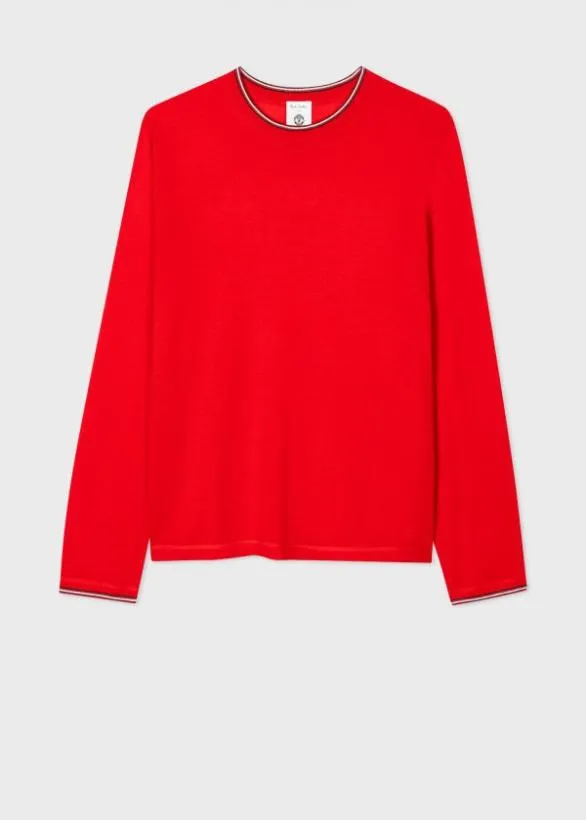 Paul Smith Sweaters Paul Smith and Manchester United 8211 Merino Sweater Red 8211 Mens Paul Smith Sweaters Paul Smith and Manchester United 8211 Merino Sweater Red 8211 Mens