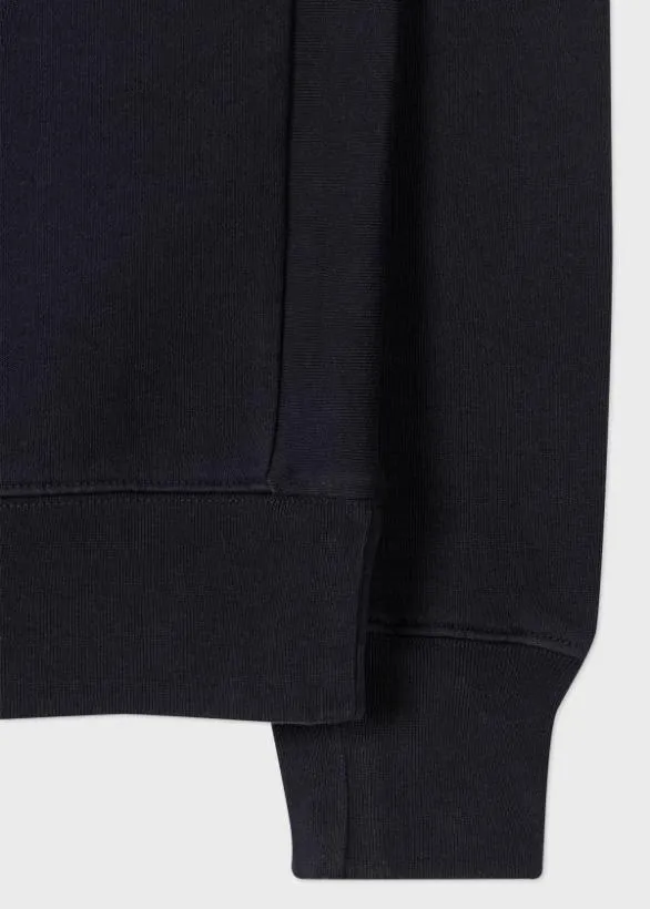 Paul Smith Sweatshirts and Hoodies Embroidered PS Logo Sweatshirt Navy 8211 Mens
