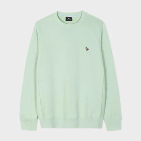 Paul Smith Sweatshirts and Hoodies Zebra Logo Organic Cotton Sweatshirt Green 8211 Mens