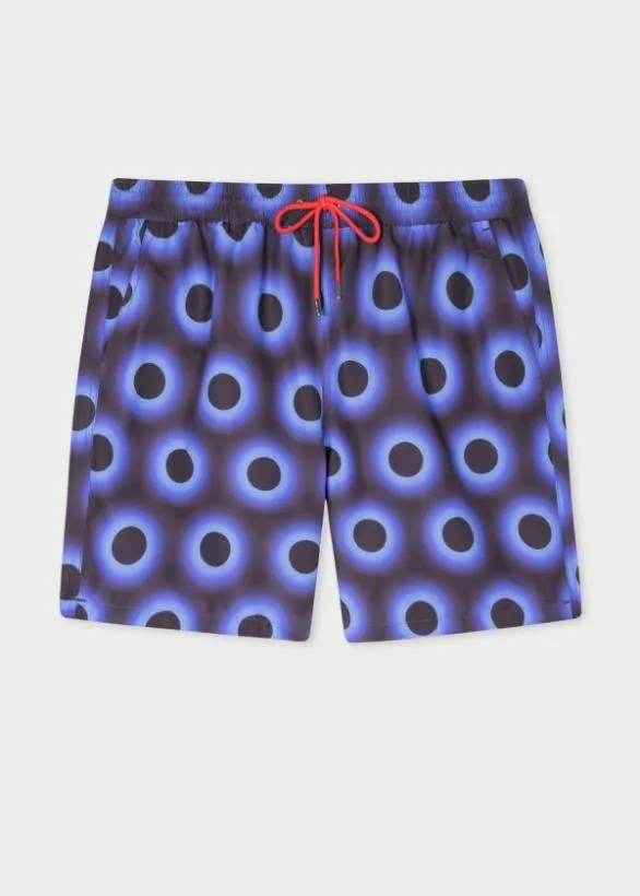 Paul Smith Swimwear 039Glow Polka039 Long Swim Shorts Navy 8211 Mens